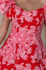Alex Broiderie Anglais Mini Dress Pink