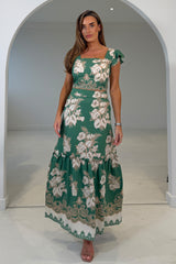 Blossom Green Floral Print Top