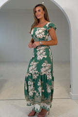 Blossom Green Floral Skirt