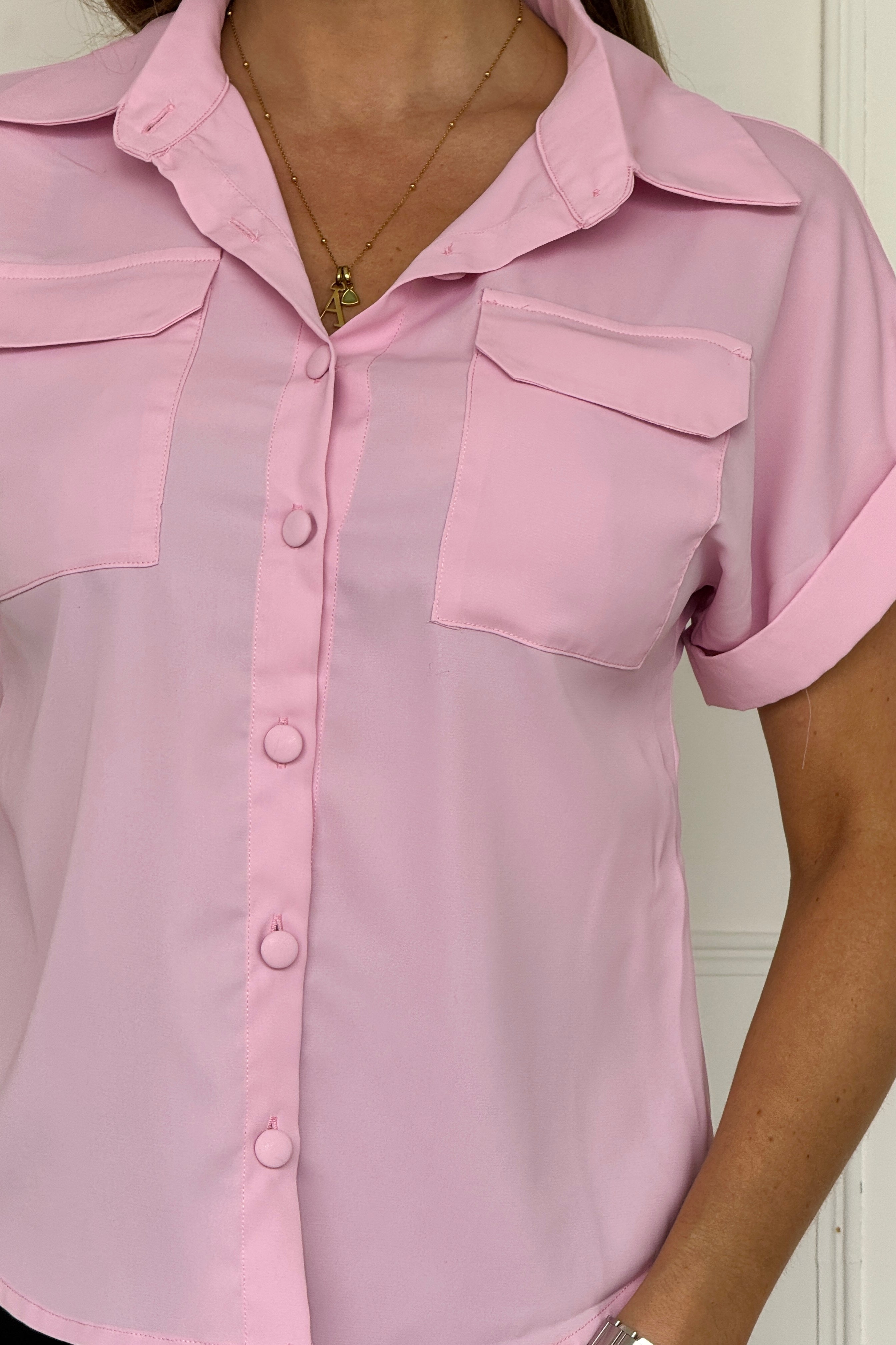 Jane Short Sleeve Shirt Pink