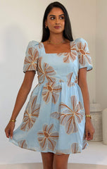 Hallie Square Neck Mini Dress Broiderie